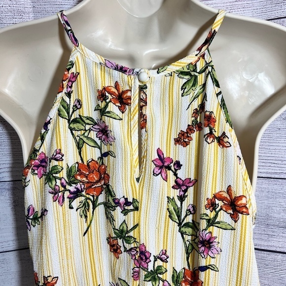 Scobe Floral Maxi Dress Yellow Size Small - Picture 3 of 5